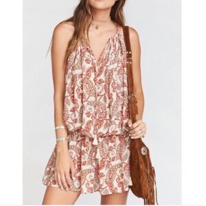 Show Me Your Mumu Lasso Mini Halter Dress
